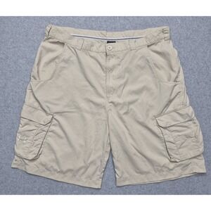 Under‎ Armour Cargo Shorts Mens Size 38 Tan Nylon Utility Outdoor Hiking Fishing
